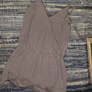 american eagle striped romper